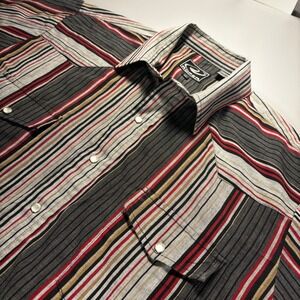 Roper Mens Long Sleeve Western Shirt LT Striped Cowboy Rodeo Casual‎